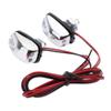 SEADEAR 2 Pcs Wiper Washer Eye Lamp, Front Windshield Washer Nozzles Windshield Washer Wiper Spray Jet Kit with LED Light Green view 1