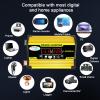 Niczu 300W Modified Sine Wave Power Inverter DC 12V to AC 110V 220V Car Voltage Converter with 2 USB Ports 1 AC Sockets and Double LED Display,300W-220V view 4