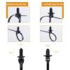 Xislet 160Pcs Nylon Universal Cable Tie Buckle Zip Tie Clips Automotive Rivet Push Mount Zip Ties Compatible with Cars Boat Trailer Polaris UTV Jeep Wrangler Self Locking Zip Tie with Push Pin view 3