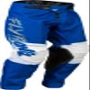 Fly Racing 376-43318 Youth Kinetic Khaos Pants Light Grey/Blue/White Sz 18 view 1