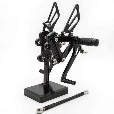 CNC ZX7R 91-03 Motorcycle Adjustable Rearsets Foot Pegs Footpeg Brake Shift Pedal Compatible with Ninja ZX-6R ZX6R 1995-1997, Ninja ZX7R ZX750 ZX-7R ZX-7 1991-2003, ZX-9R ZX9R 1994-1997 Black