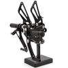 CNC ZX7R 91-03 Motorcycle Adjustable Rearsets Foot Pegs Footpeg Brake Shift Pedal Compatible with Ninja ZX-6R ZX6R 1995-1997, Ninja ZX7R ZX750 ZX-7R ZX-7 1991-2003, ZX-9R ZX9R 1994-1997 Black view 2