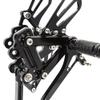 CNC ZX7R 91-03 Motorcycle Adjustable Rearsets Foot Pegs Footpeg Brake Shift Pedal Compatible with Ninja ZX-6R ZX6R 1995-1997, Ninja ZX7R ZX750 ZX-7R ZX-7 1991-2003, ZX-9R ZX9R 1994-1997 Black view 4