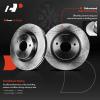 A-Premium 11.65 inch (296mm) Front Vented Disc Brake Rotors, 2-Pack view 2