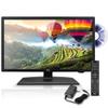 Pyle 21.5 Inch 1080p LED RV Television - Slim Flat Screen Monitor FHD Small TV w/HDMI, RCA, Multimedia Disk/DVD Combo, 12/24 Volt Car Adapter, Wall Mount, Works w/Mac PC, Includes Remote Control view 1