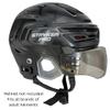 TronX S40 Vented-Cut Tinted Smoke Hockey Helmet Visor (Anti-Scratch/Anti-Fog) CE Certified view 3