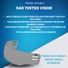 TronX S40 Vented-Cut Tinted Smoke Hockey Helmet Visor (Anti-Scratch/Anti-Fog) CE Certified view 4