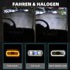 NOKINS Deluxe Plus LED Light Kit Fit EZGO TXT 1996-2013 Gas and Electric Golf Cart 20A DC Converter USB Charging Socket Low/High Beam DRL Delay Relay Brake Switch view 3