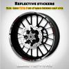 ANTMOTO Motorcycle Wheel 17" Sticker Rim Stripes Decal Reflective for Kawasaki ER-6N view 2