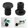 Worem Handlebar End Plugs, Rubber Bar End Plugs Elastic 1 Pair for 22.2mm Handlebar(ODI Stopper Black) view 2