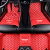 ZGWANGMEI Custom Car Floor Mats for 99.99% Sedan SUV Sports Car Men Women Protection Full Coverage Pads Anti-Slip Leather Floor Lining All Weather Car Floor Mats (red Beige) view 2