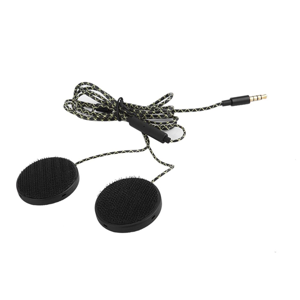 Motorcycle Helmet Headset with Hands-Free Calling, Wired 3.5mm Audio Connector, Universal Racing Headphone for Riders