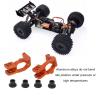 2Pcs RC Car Accessories, 2PCS Aluminum Alloy Base C C Hub Carrier Suitable for ZD Racing 1/7 EX07 for 07 RC Desert Car Zd Racing view 2