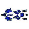 Kalair GFX Graphics Kit for Kawasaki KX125 2003-08 and KX250 2003-08 Twitch Series Blue 9 Mil - Easy Go - Dirt Pit Bike Motorcycle Sticker, Dirtbike Racing Decal Motocross Accessories no-Plastics view 1