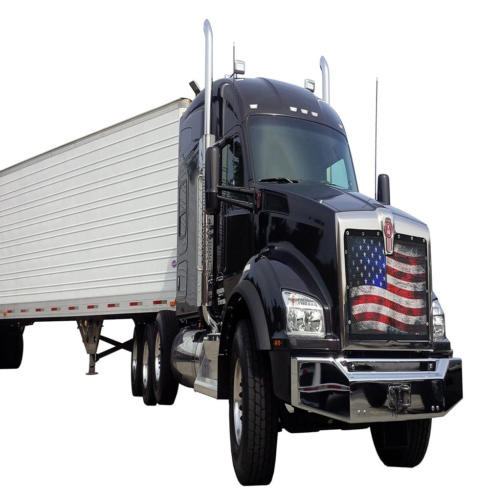 GrilleAdz Old Glory Mesh Bug Screen for Kenworth T880 (Does Not Include Install Kit)