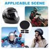 Yzpacc Motorcycle Helmet Liner Top Pad Universal Replacement Foam Pad with Adhesive Hook Loop Circles Set view 2