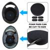 Yzpacc Motorcycle Helmet Liner Top Pad Universal Replacement Foam Pad with Adhesive Hook Loop Circles Set view 4