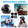 Yzpacc 3pcs Motorcycle Helmet Liner Top Pad Universal Replacement Foam Pad with Adhesive Hook Loop Circles Set view 2