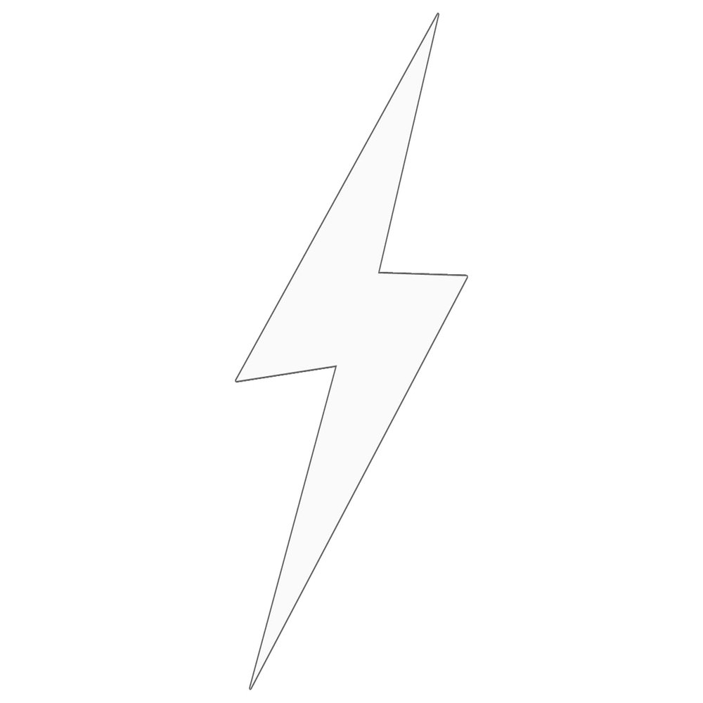 Lightning Bolt Vinyl Decal Car Transfer Sticker