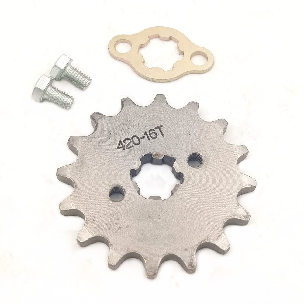 420 16T 17mm Motorcycle Front Engine Sprocket for 50cc 70cc 90cc 110cc 125cc 140cc 160cc Dirt Pit Mini Bikes Go Kart ATV Quad Dirt Bike