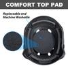 Yzpacc Motorcycle Helmet Liner Top Pad Universal Replacement Foam Pad with Adhesive Hook Loop Circles Set (Black 1 Set) view 4