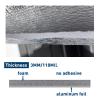 MOTUKA 40" x 80" 118mil Single Reflective Foil Insulation Foam Core Heat Radiant Barrier 21.53 sqft Aluminum Foil Finish White Foam Heat Shield view 3