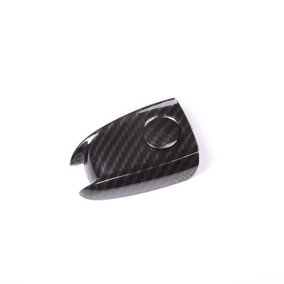 MUEdie for Alfa Romeo Giulia Stelvio 2017 2018 Carbon Fiber Style ABS Plastic Key Shell Cover Trim Car Accessories Parts