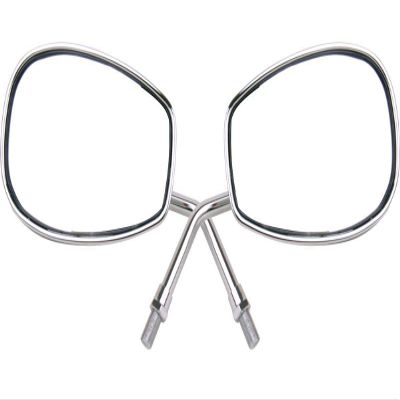 MotorToGo 1Pair Chrome Motorcycle Rear View Mirrors Compatible for Honda Ruckus 50 NPS50S