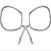 MotorToGo 1Pair Chrome Motorcycle Rear View Mirrors Compatible for Honda Ruckus 50 NPS50S view 1