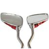 MotorToGo Small 3D Red Skull Hand Motorcycle Mirrors Compatible for KYMCO Super 8 150X view 3