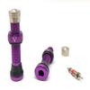 VeloTubes Tubeless Schrader Valves - 46mm Purple view 2