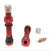 VeloTubes Tubeless Schrader Valves - 46mm Red view 2