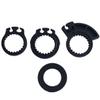 MotorToGo Red Handlebar Open End Grips Gel with Throttle Tubes Compatible for 2012 Kawasaki Ninja 650 view 4
