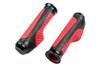 MotorToGo 7/8" Red Handlebar Gel Hand Grips with Black End Cap for 2007 Honda Rebel 250 view 2