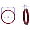 Wheel Accessories Parts 4 Pcs Aluminum Hub Centric Rings OD 72.56mm ID 66.90mm Fits Buick Cadillac Chevrolet GMC Hubs view 2