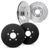 DFC Front Rear Brake Rotors and Drum Fits 1989-1993 Dodge D250 view 1