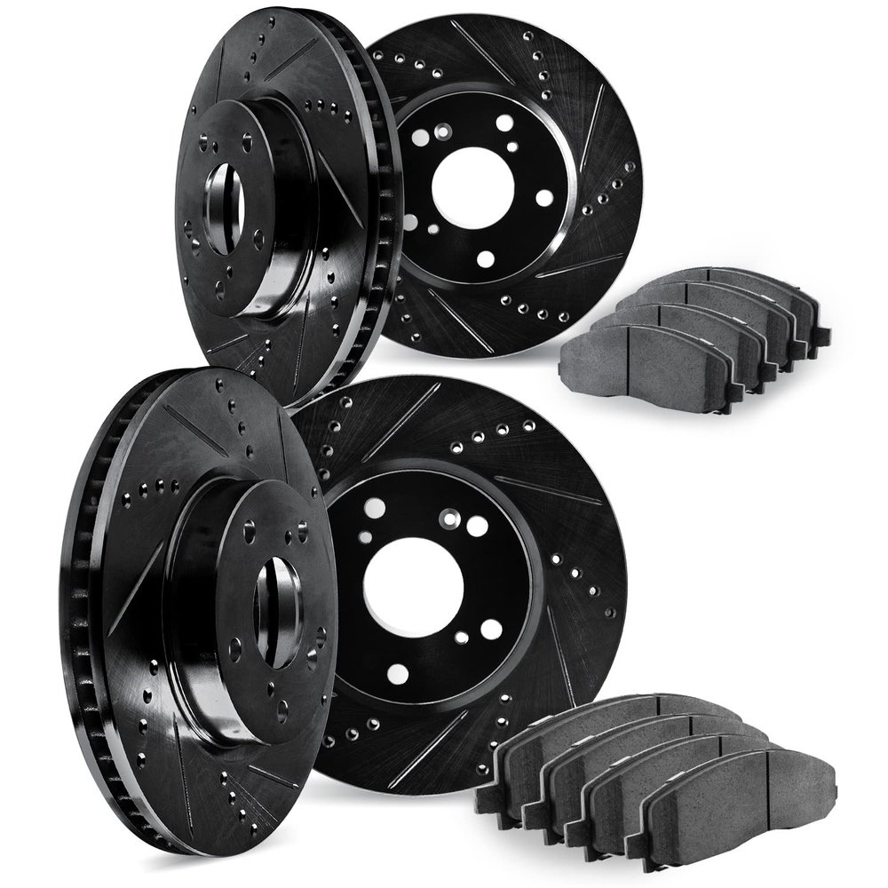 DFC Brake Kit| Drilled Slotted Brake Rotors| 5000 Advanced Brake Pads