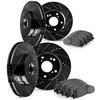 DFC Brake Kit| Drilled Slotted Brake Rotors| 5000 Advanced Brake Pads view 1