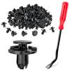 GOOACC 100Pcs Engine Cowl Bumper Fender Clips Replace Nissan 01553-05323 Mazda L33X13209 Infiniti FX35 FX45 G25 G35 G37 Nissan 2003 -on, with 1PC Fastener Remover view 1