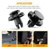 GOOACC 100Pcs Engine Cowl Bumper Fender Clips Replace Nissan 01553-05323 Mazda L33X13209 Infiniti FX35 FX45 G25 G35 G37 Nissan 2003 -on, with 1PC Fastener Remover view 3