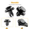 GOOACC 100Pcs Engine Cowl Bumper Fender Clips Replace Nissan 01553-05323 Mazda L33X13209 Infiniti FX35 FX45 G25 G35 G37 Nissan 2003 -on, with 1PC Fastener Remover view 4