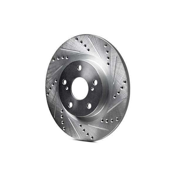 R1 Concepts Brake Rotor Drilled and Slotted Silver Front Right 1996-2004 FORD FIESTA (MEXICO)