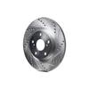 R1 Concepts Brake Rotor Drilled and Slotted Silver Front Right 1996-2004 FORD FIESTA (MEXICO) view 1