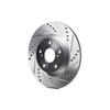 R1 Concepts Brake Rotor Drilled and Slotted Silver Front Right 1996-2004 FORD FIESTA (MEXICO) view 2