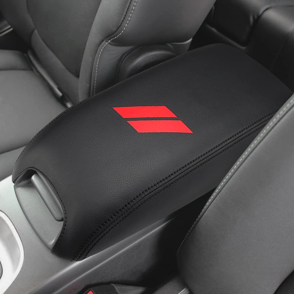 INTGET Center Console Cover for 2011-2020 Dodge Journey Accessories Leather Middle Armrest Cover Arm Rest Box Lid Protector Car Seat Box Cover for Dodge Journey