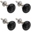 Pack of 4 Universal Aluminum Vehicle Hood Pins 1.25''- License Plate Lock Clip, Quick Release Lock Latch Bumper Diameter 1.25 inch view 1