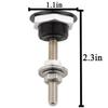 Pack of 4 Universal Aluminum Vehicle Hood Pins 1.25''- License Plate Lock Clip, Quick Release Lock Latch Bumper Diameter 1.25 inch view 3