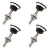 Pack of 4 Universal Aluminum Vehicle Hood Pins 1.25''- License Plate Lock Clip, Quick Release Lock Latch Bumper Diameter 1.25 inch view 4