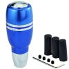 Temzzer 4 in Weighted Alloy Gear Shift Handle Lever Knob with Push Button Heavy Racing Car Shift Lever Stick for Most Automatic Transmission Vehicles (Blue) view 1