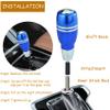 Temzzer 4 in Weighted Alloy Gear Shift Handle Lever Knob with Push Button Heavy Racing Car Shift Lever Stick for Most Automatic Transmission Vehicles (Blue) view 2